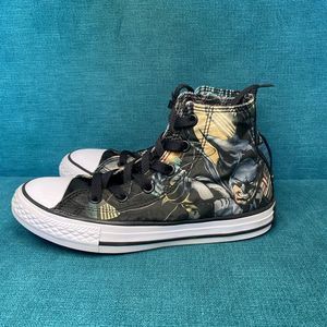 Converse x DC Comics Batman Hi Top Sneakers Boys size 1 Youth